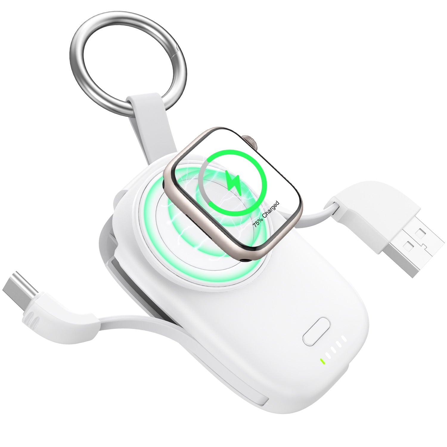 Portable apple watch charger keychain hot sale