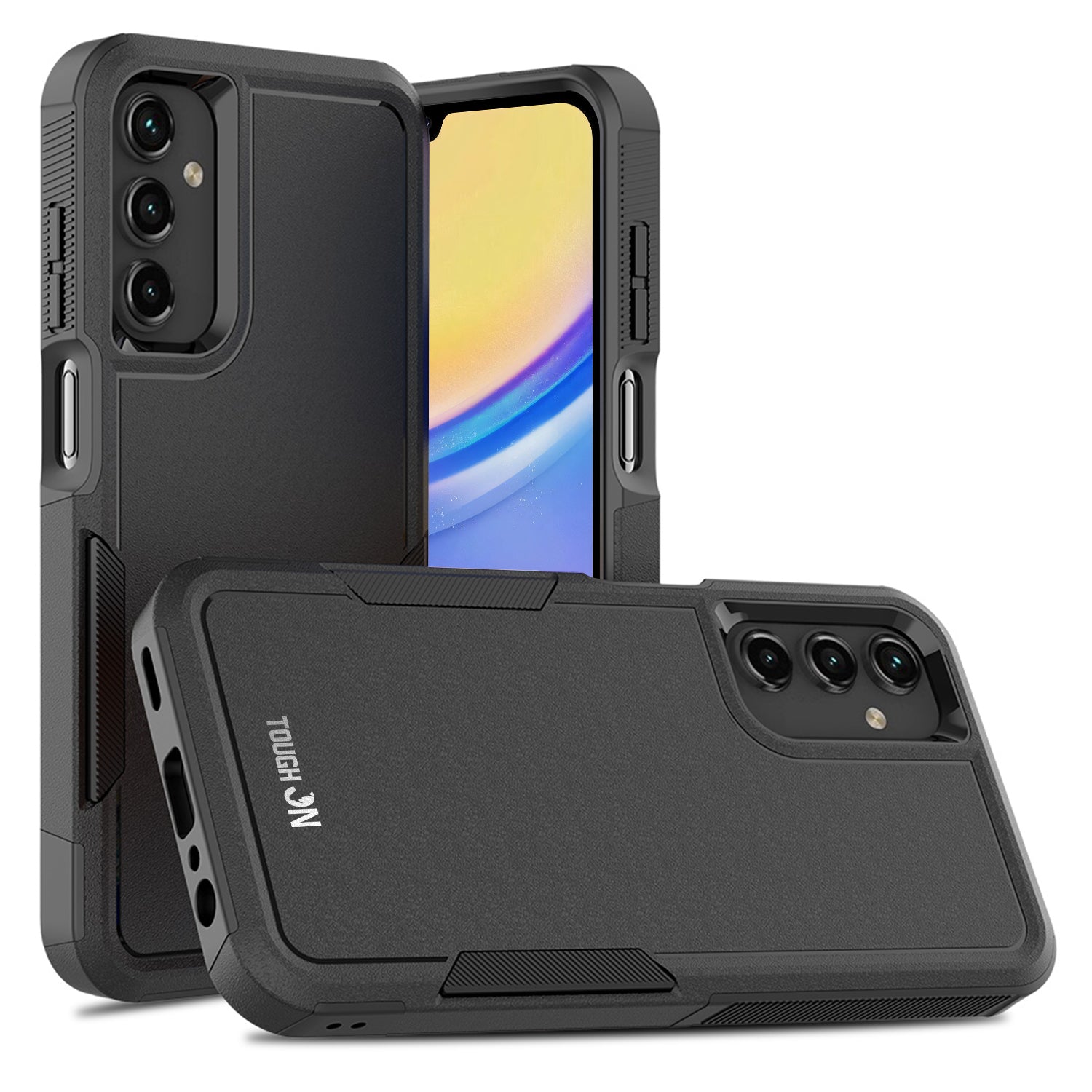 Tough On Samsung Galaxy A15 5G Case Tough Armor Black