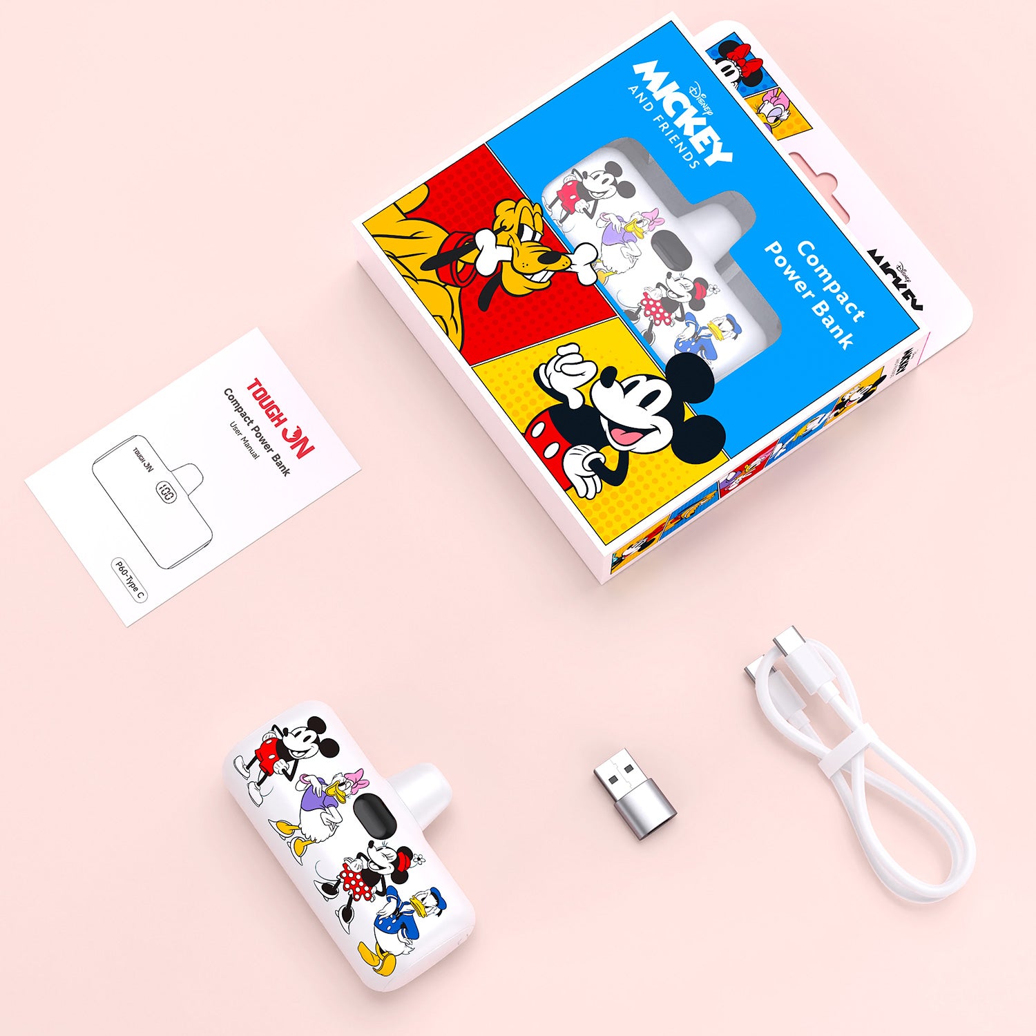 Disney Compact 5000mAh Power Bank with USB-C Connector