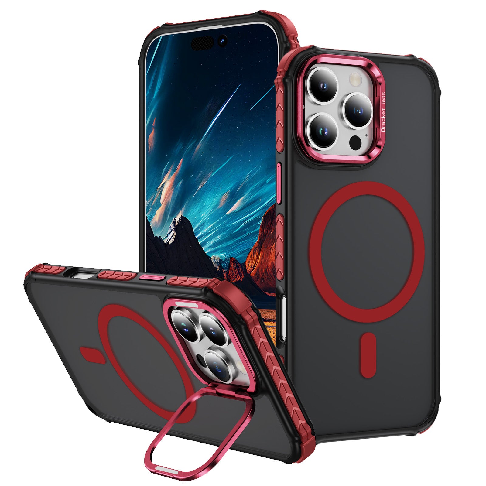 Tough On iPhone 16 Pro Max Case with Camera Stand MagSafe Compatible