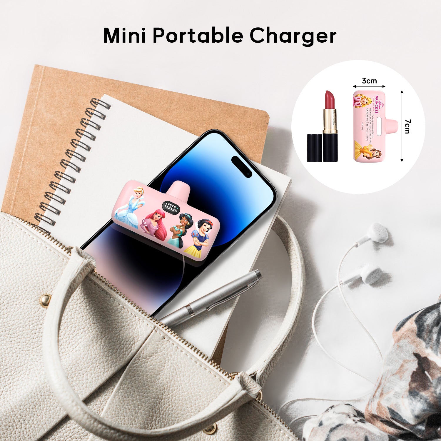 Disney Compact 5000mAh Power Bank with Lightning Connector