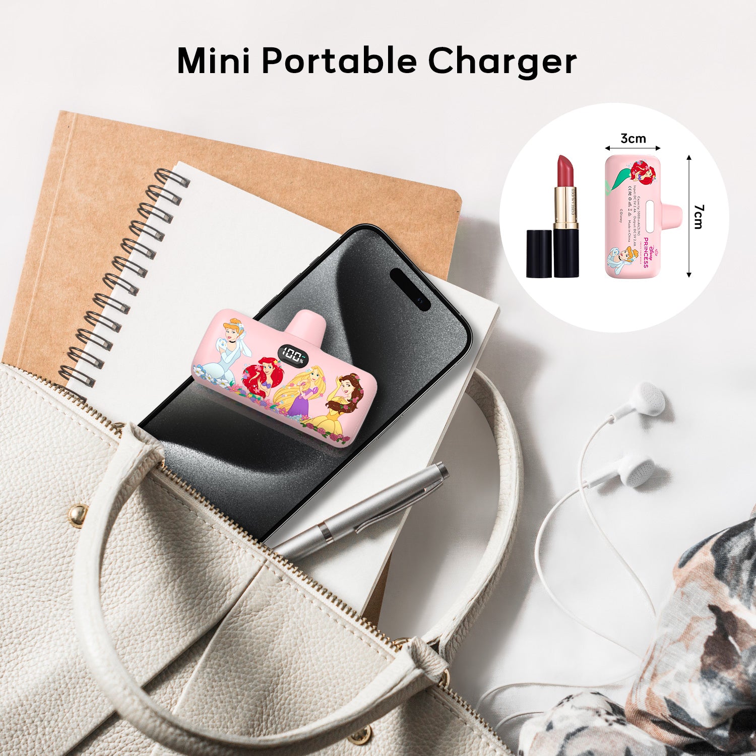 Disney Compact 5000mAh Power Bank with USB-C Connector