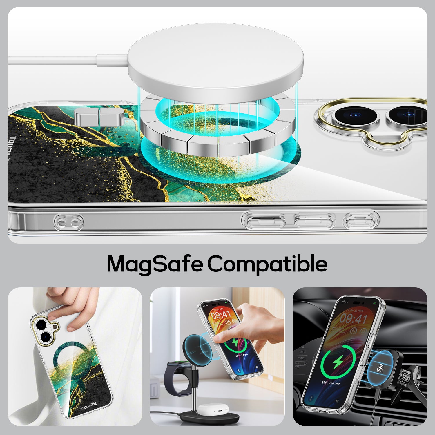 Tough On iPhone 16 Plus Case Emerald With MagSafe