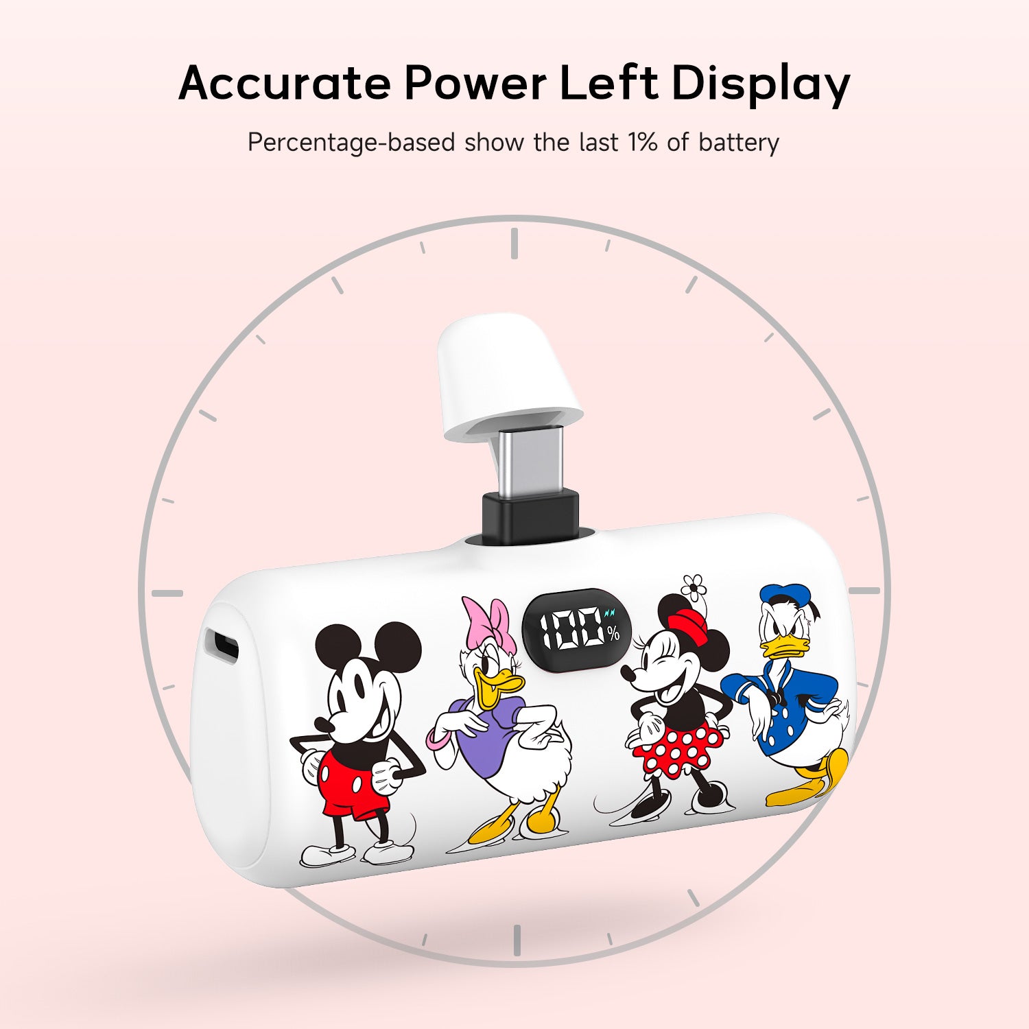 Disney Compact 5000mAh Power Bank with USB-C Connector