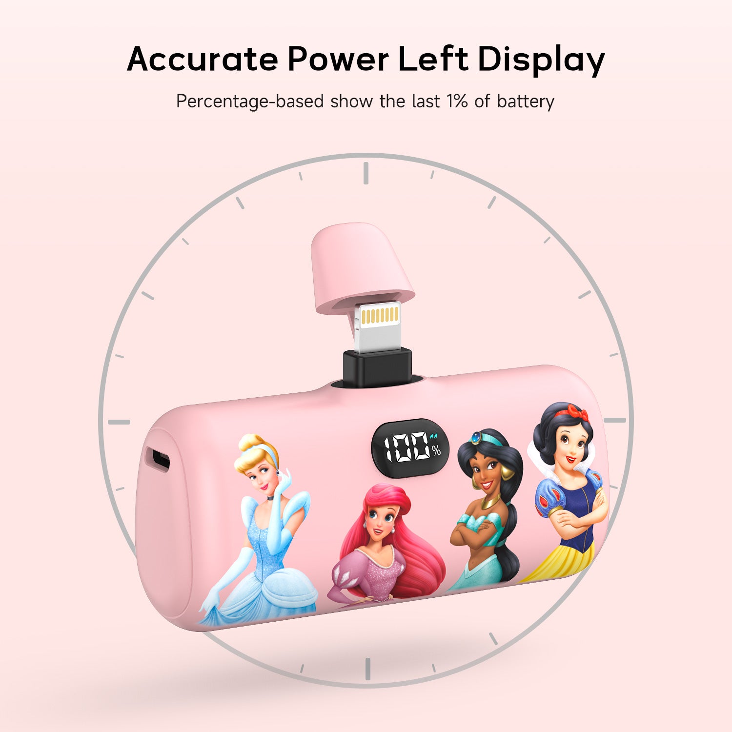 Disney Compact 5000mAh Power Bank with Lightning Connector