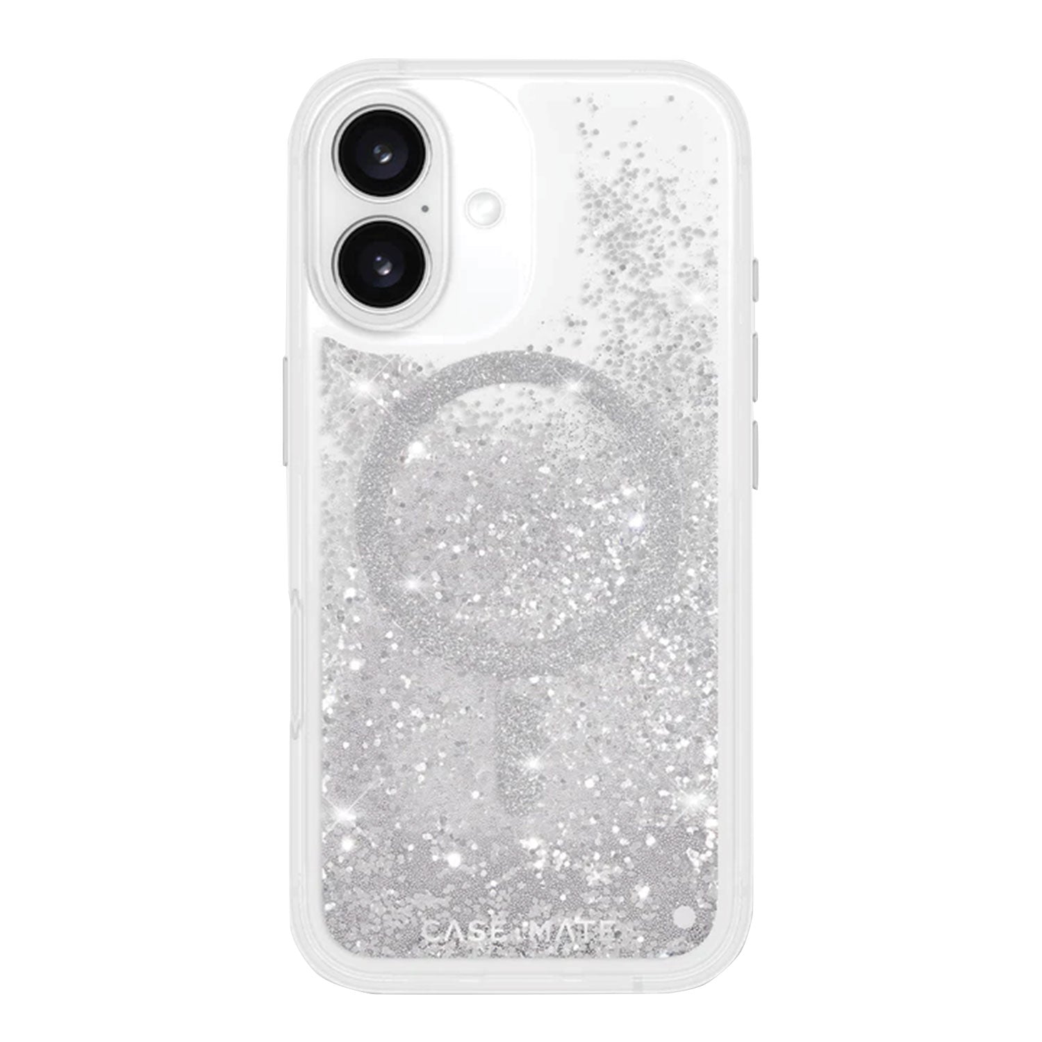 Case-Mate iPhone 16 Case Waterfall Silver with MagSafe