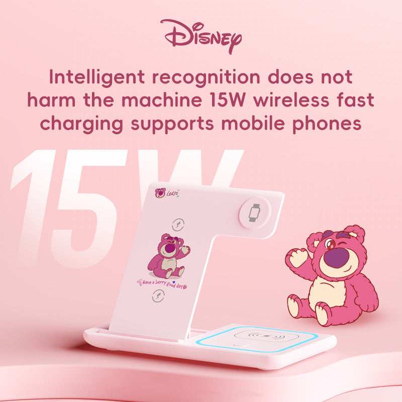 Disney 15W Wireless Charger 3 in 1 Foldable Wireless Charging