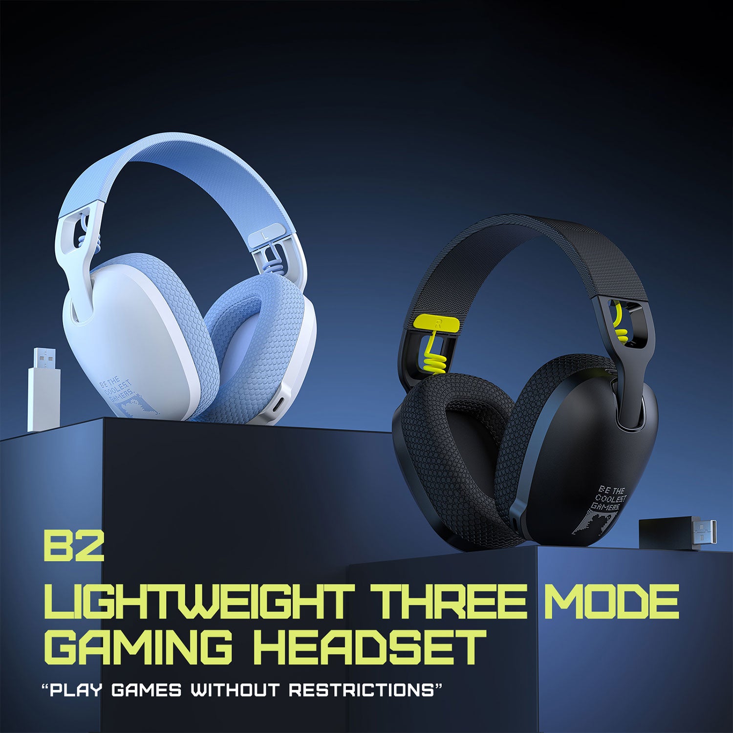 Onikuma B2 Gaming Headset Bluetooth Wireless Wired Headphone