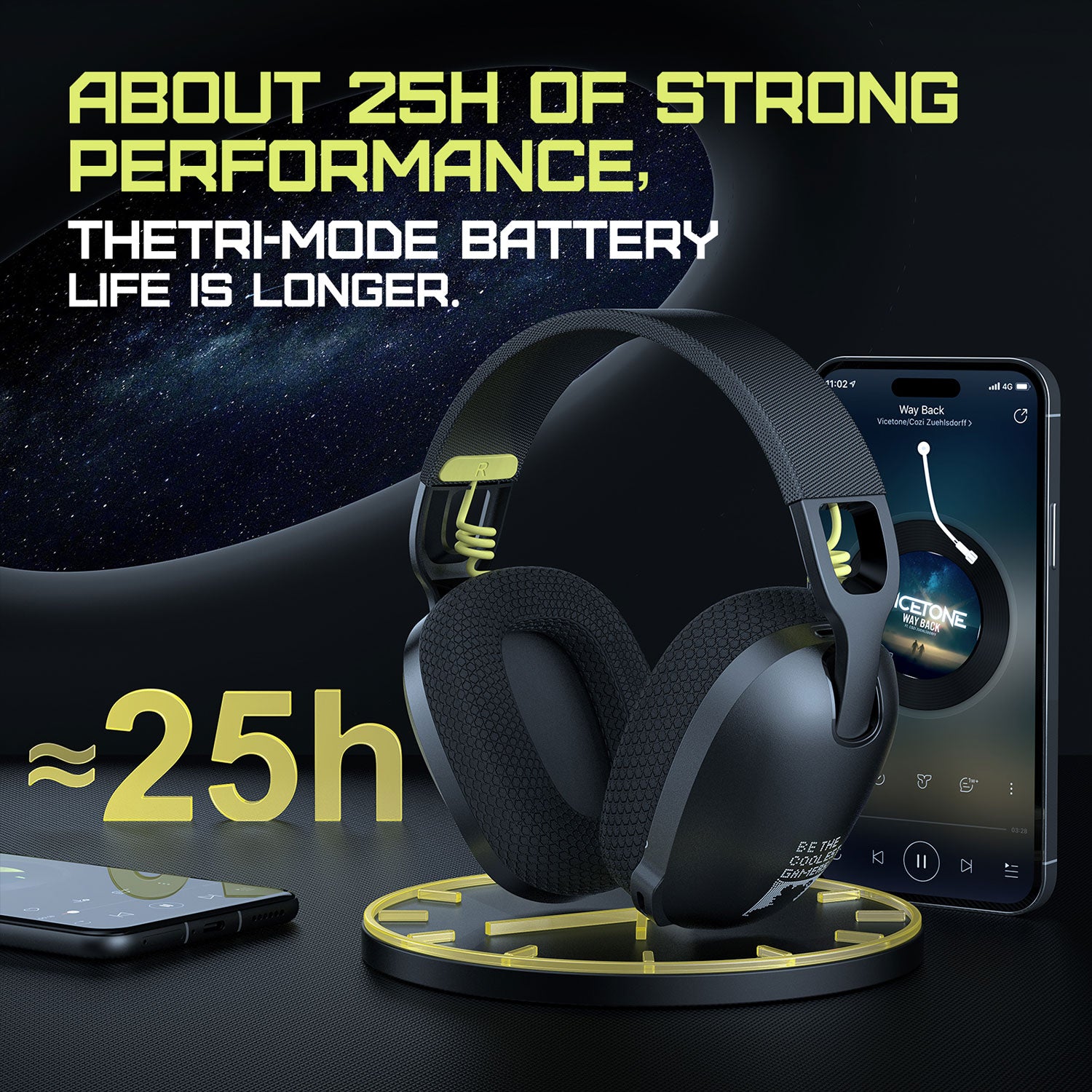 Onikuma B2 Gaming Headset Bluetooth Wireless Wired Headphone