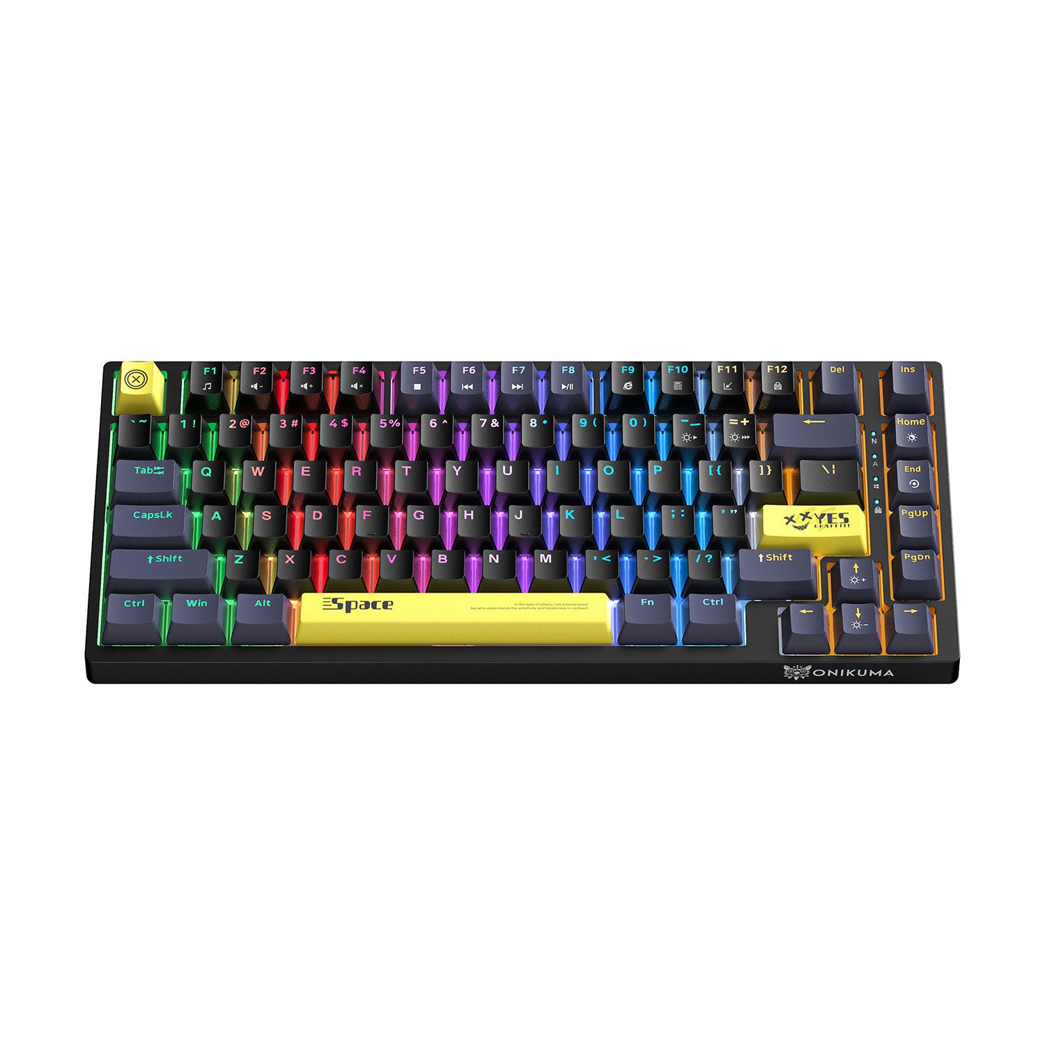 Onikuma G52 Gaming Wired Mechanical Keyboard with RGB Backlit