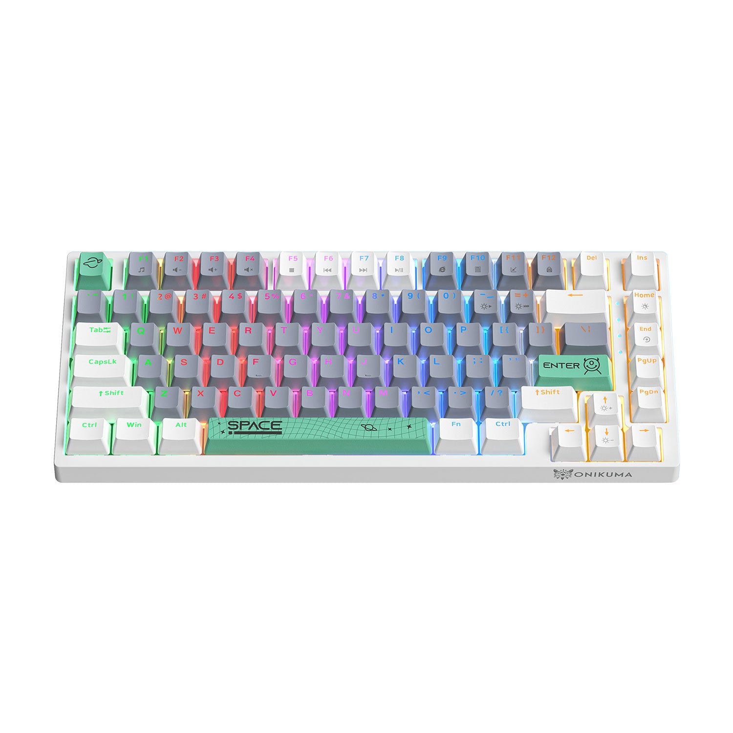 Onikuma G52 Gaming Wired Mechanical Keyboard with RGB Backlit