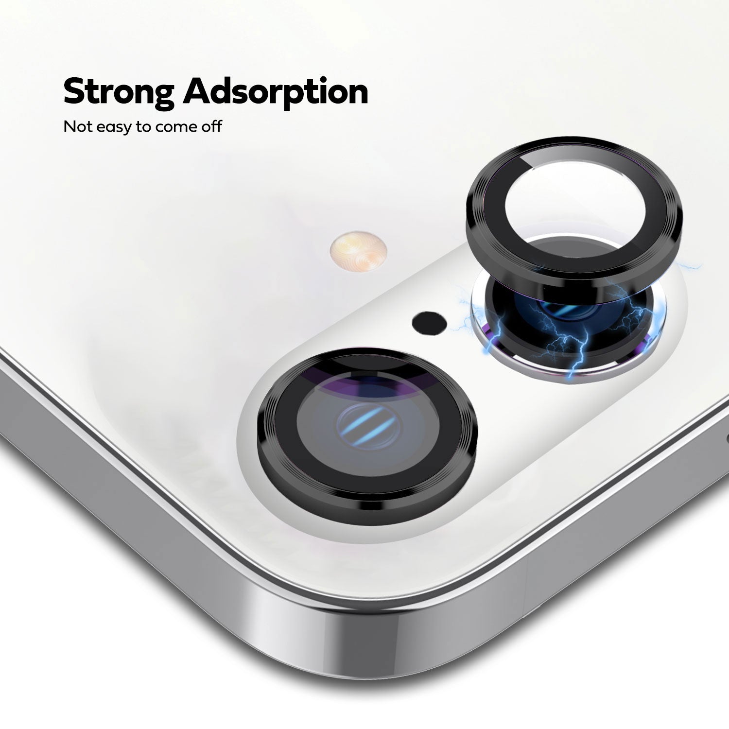 Tough On iPhone 16 Plus Camera lens Protector Tempered Glass Individual Ring