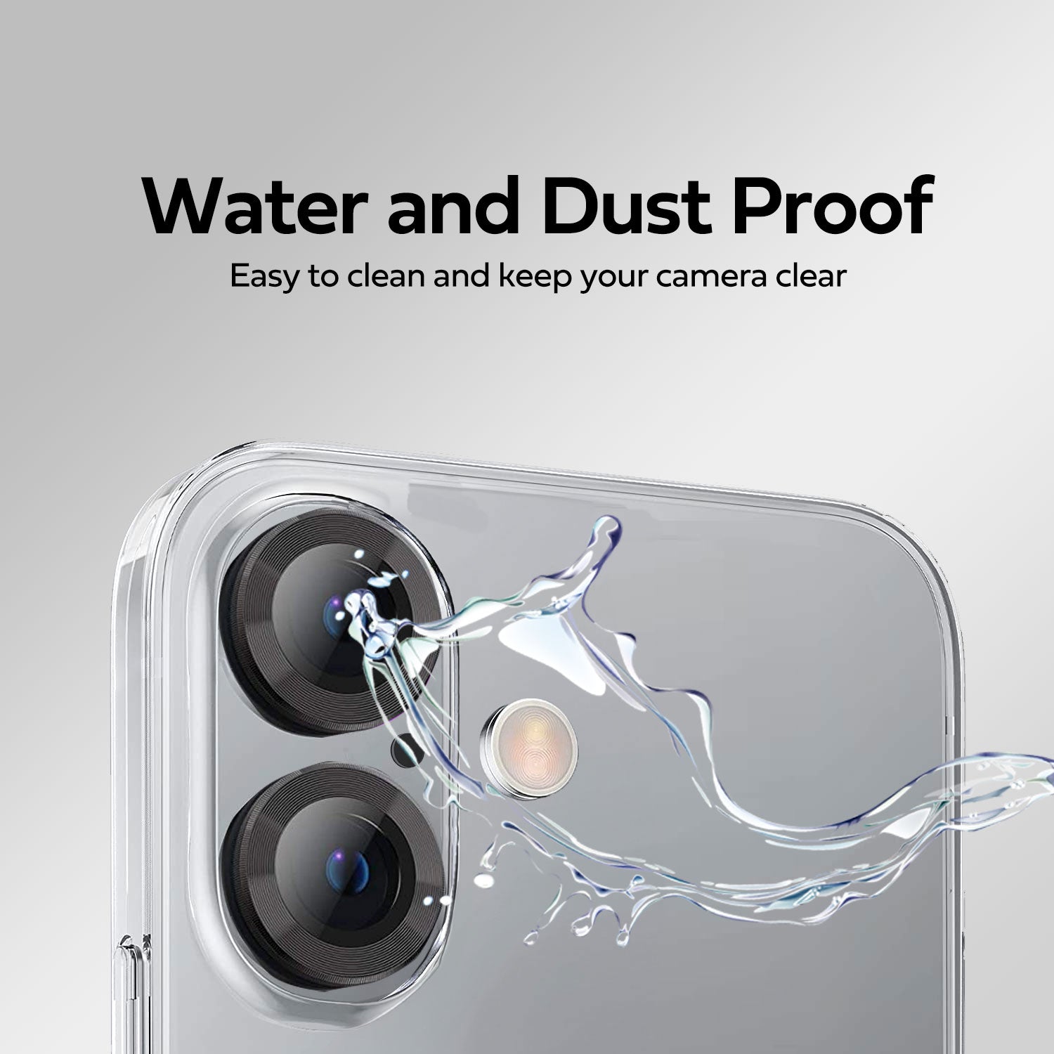 Tough On iPhone 16 Camera lens Protector Tempered Glass Individual Ring