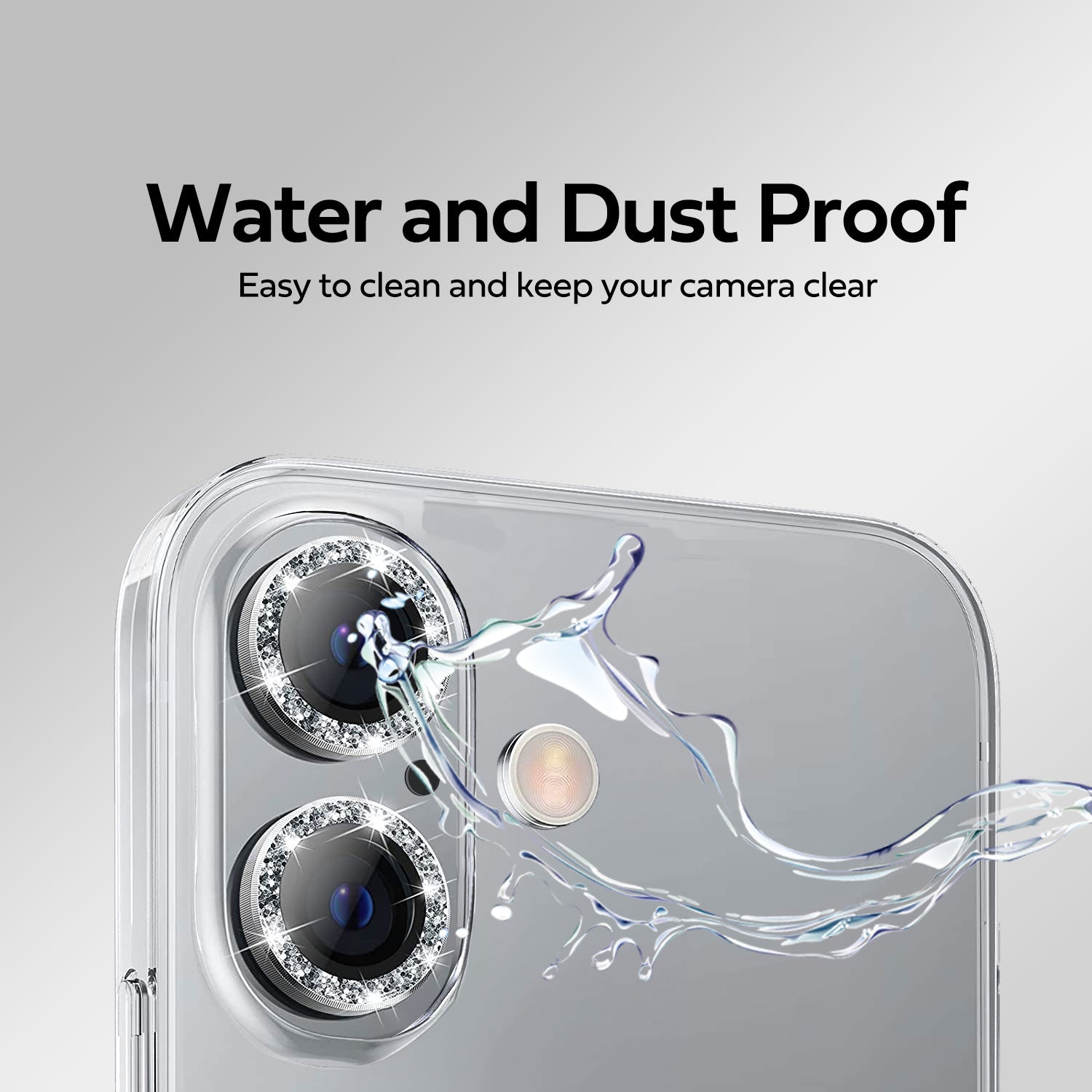 Tough On iPhone 16 Camera lens Protector Tempered Glass Individual Ring