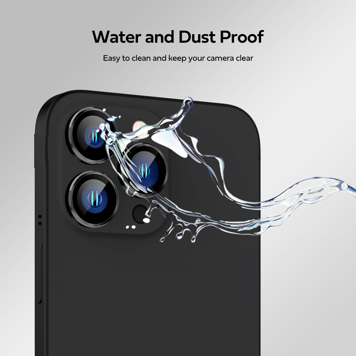 Tough On iPhone 16 Pro Camera lens Protector Tempered Glass Individual Ring