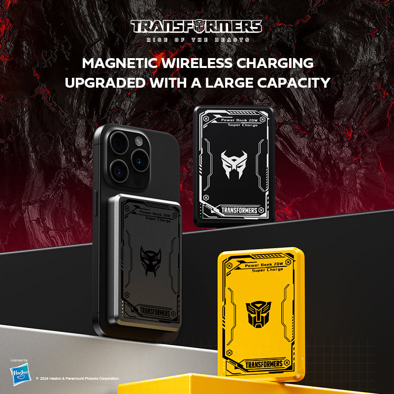 Transformers Magnetic Wireless Portable 10000mAh 15W Fast Charger Power Bank TF-D02