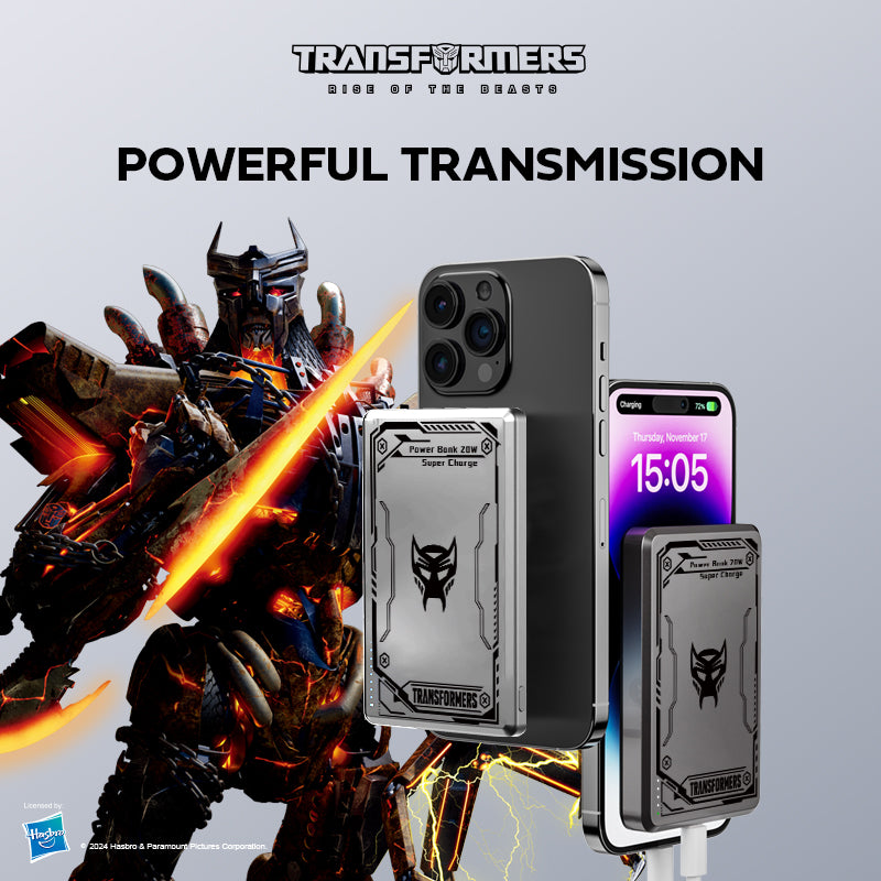 Transformers Magnetic Wireless Portable 10000mAh 15W Fast Charger Power Bank TF-D02