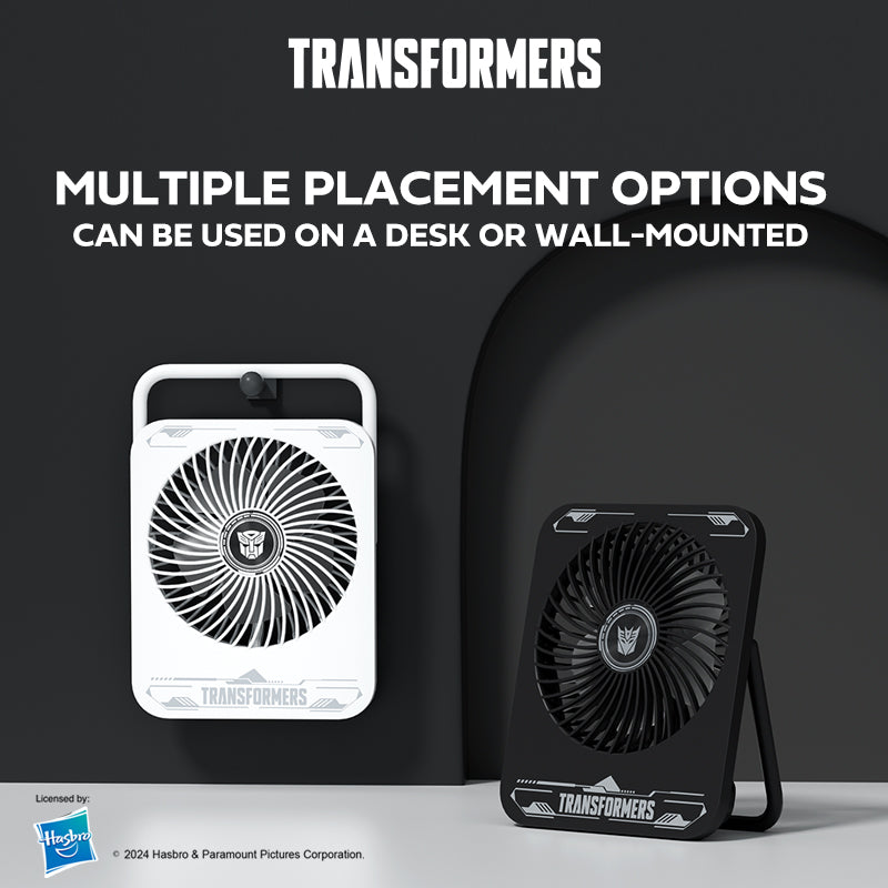 Transformers Portable Desktop Fan With 3 Speed Levels TF-F01