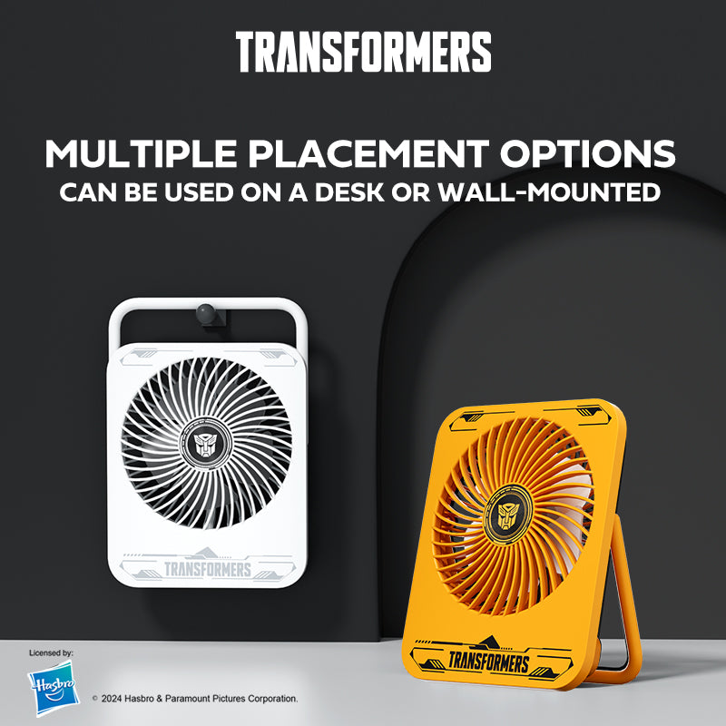 Transformers Portable Desktop Fan With 3 Speed Levels TF-F01