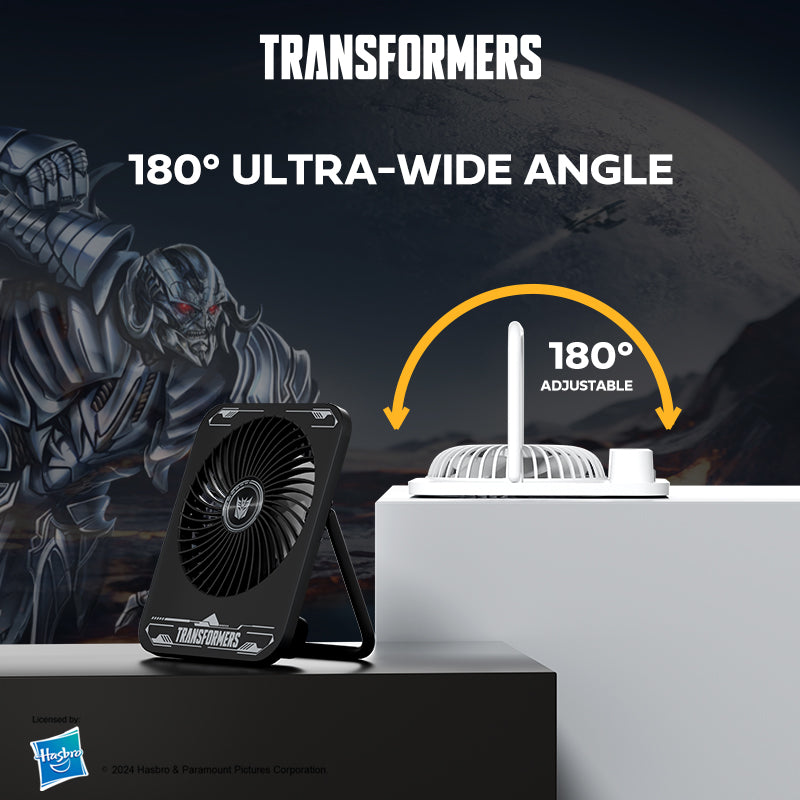 Transformers Portable Desktop Fan With 3 Speed Levels TF-F01