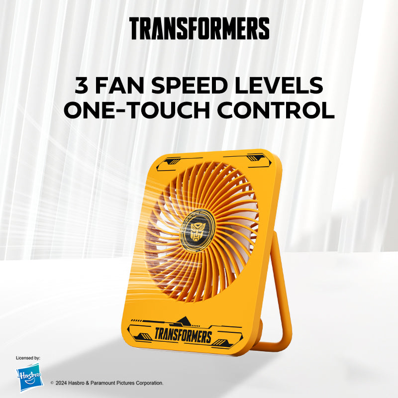 Transformers Portable Desktop Fan With 3 Speed Levels TF-F01