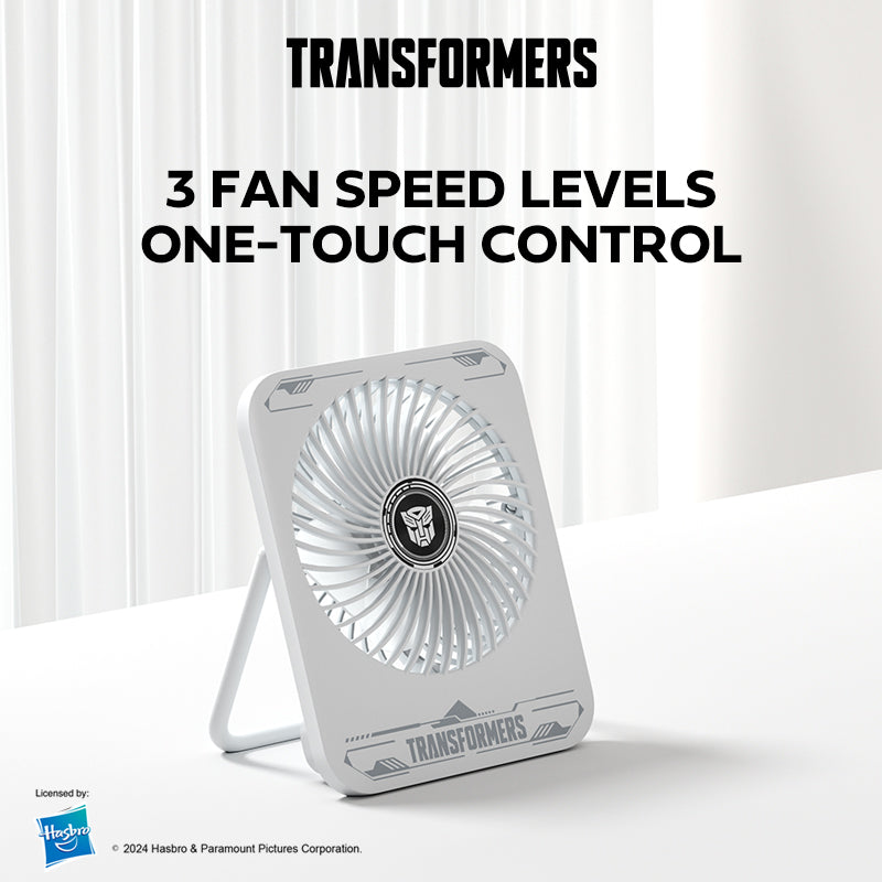 Transformers Portable Desktop Fan With 3 Speed Levels TF-F01