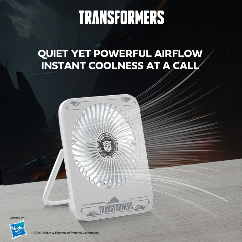 Transformers Portable Desktop Fan With 3 Speed Levels TF-F01