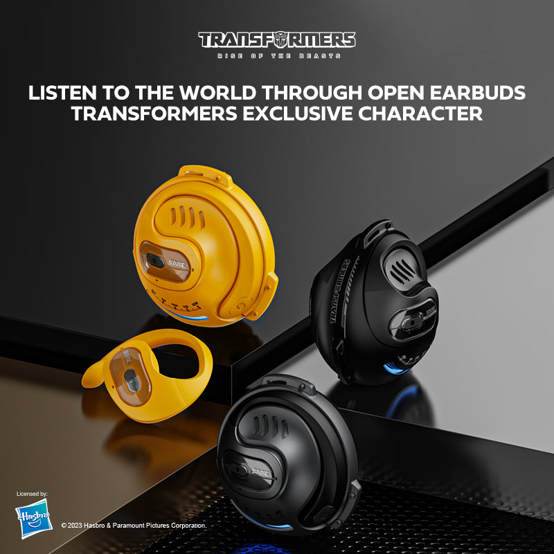 Transformers Open-Ear Headphones Bluetooth 5.4 Earbuds TF-T07