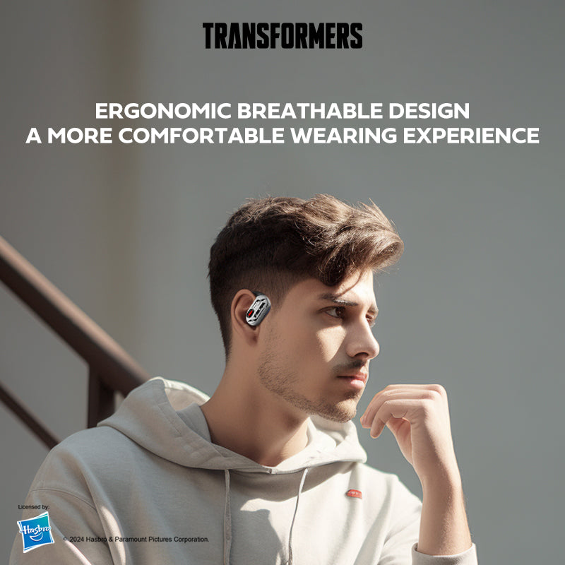 Transformers Open-Ear Headphones Bluetooth 5.4 Earbuds TF-T15