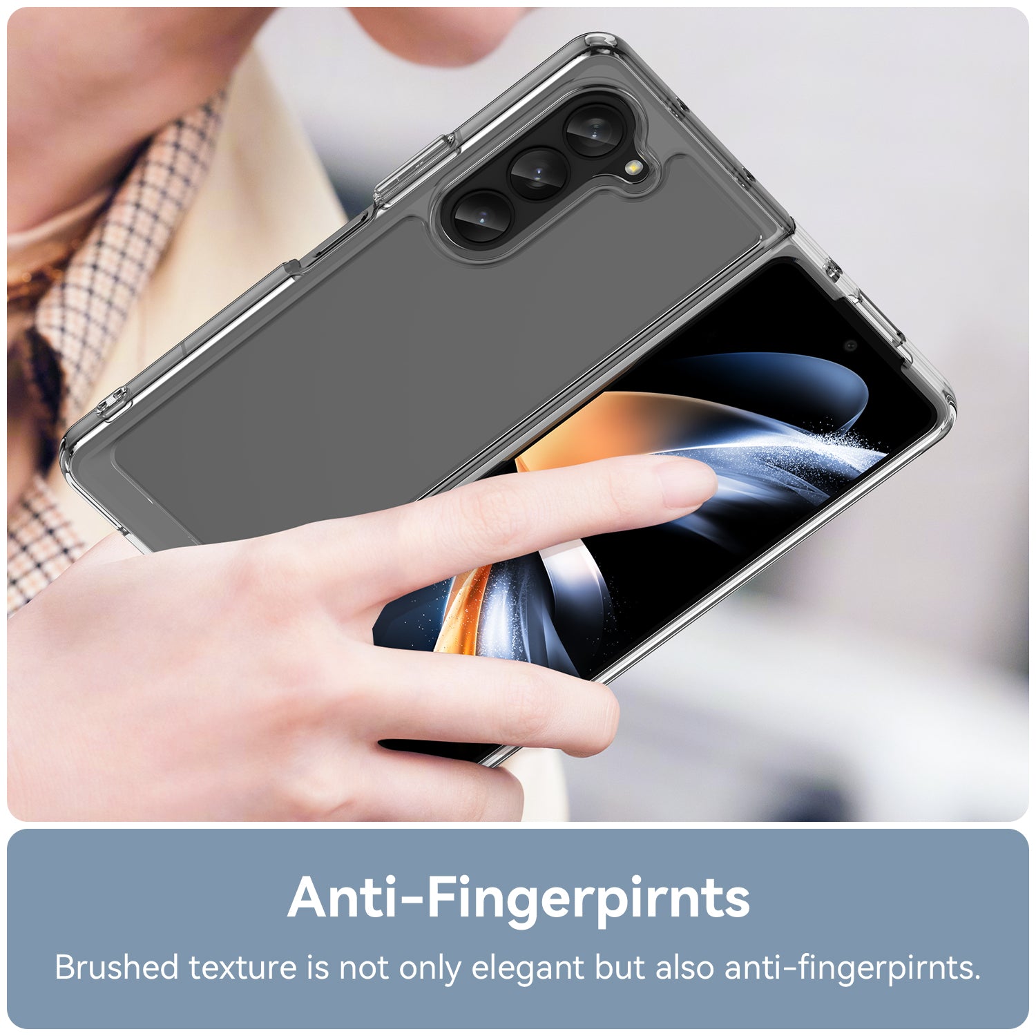 Tough On Samsung Galaxy Z Fold5 5G Case Tough Clear Air