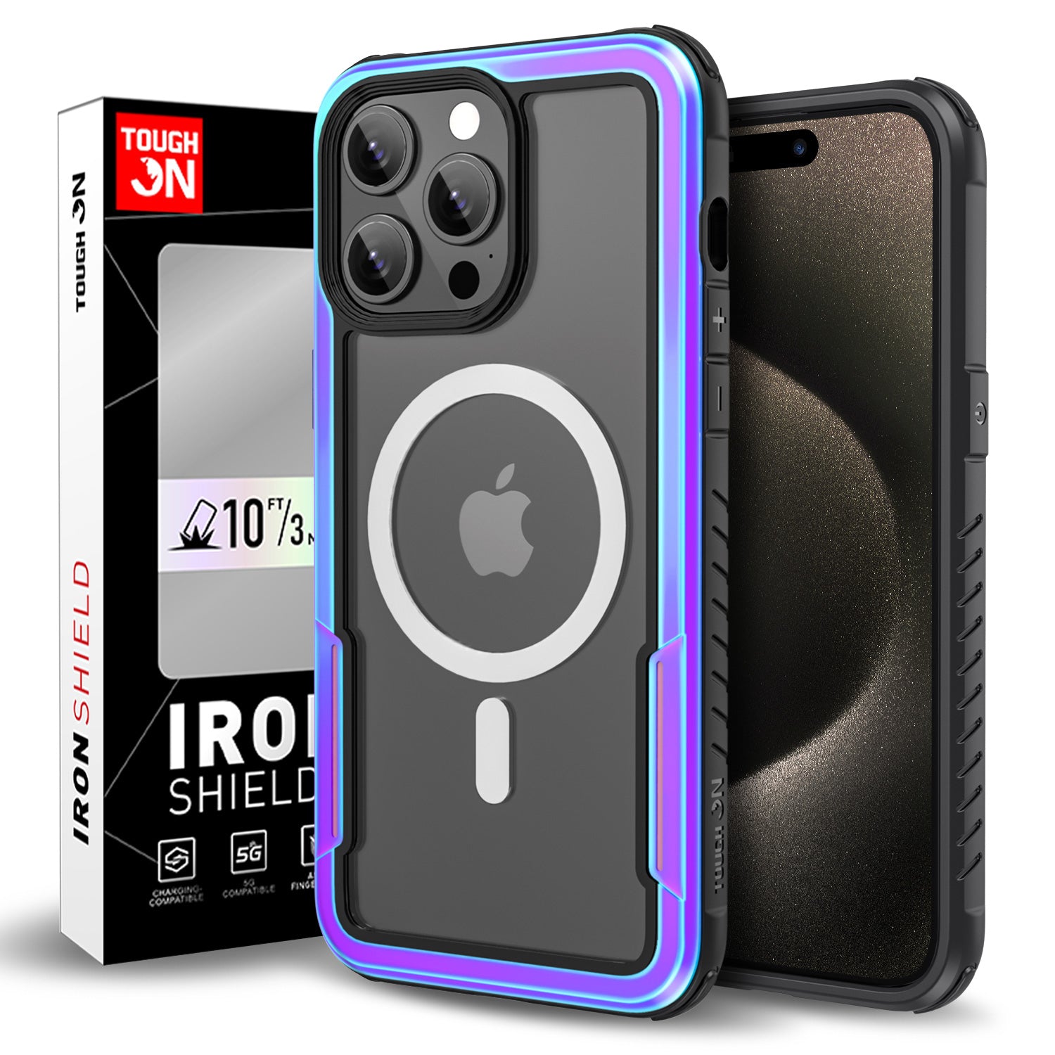 Tough On iPhone 12 Pro Max Case Iron Shield with MagSafe