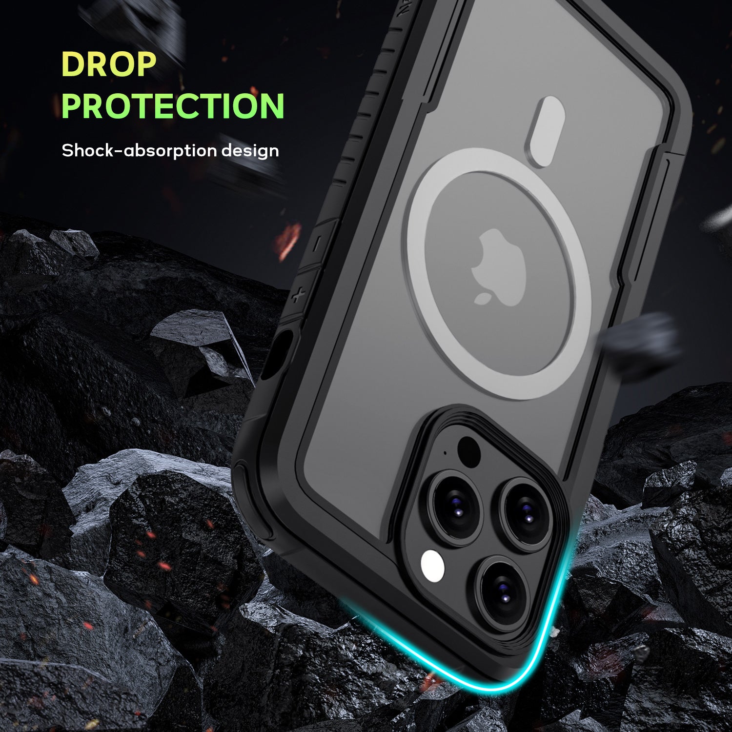 Tough On iPhone 12 Pro Max Case Iron Shield with MagSafe