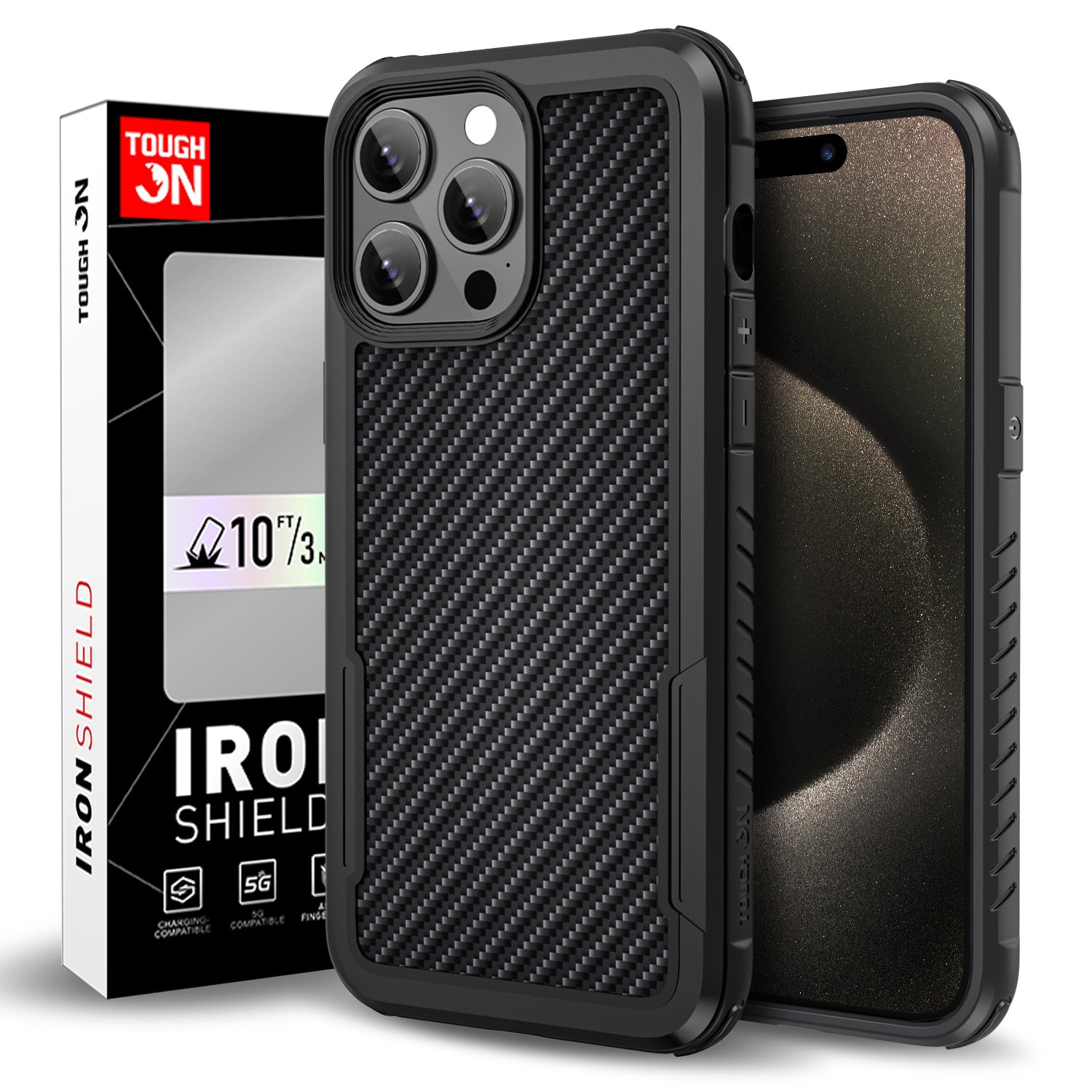 Tough On iPhone 13 Pro Max Case Iron Shield with Magsafe