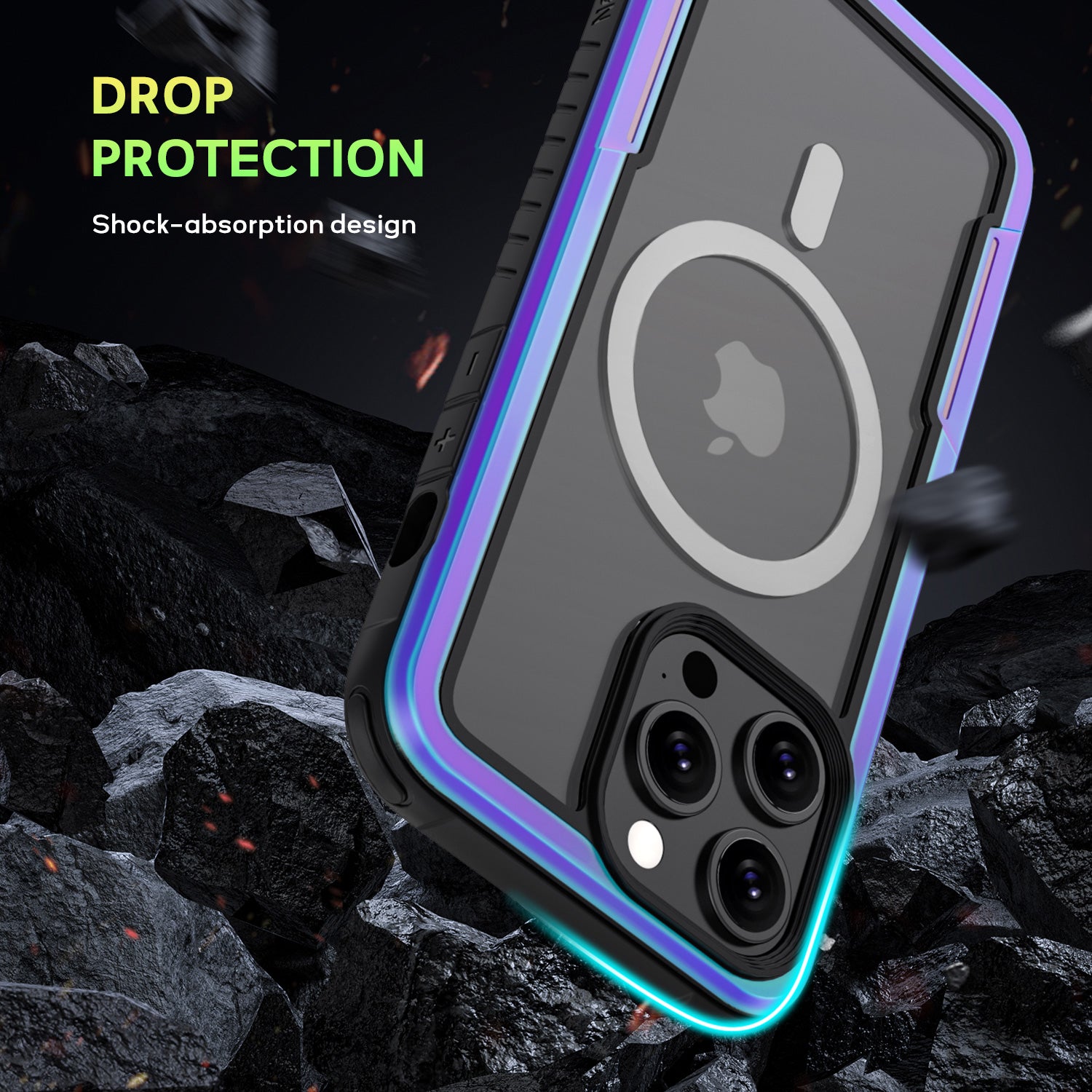 Tough On iPhone 13 Pro Max Case Iron Shield with Magsafe