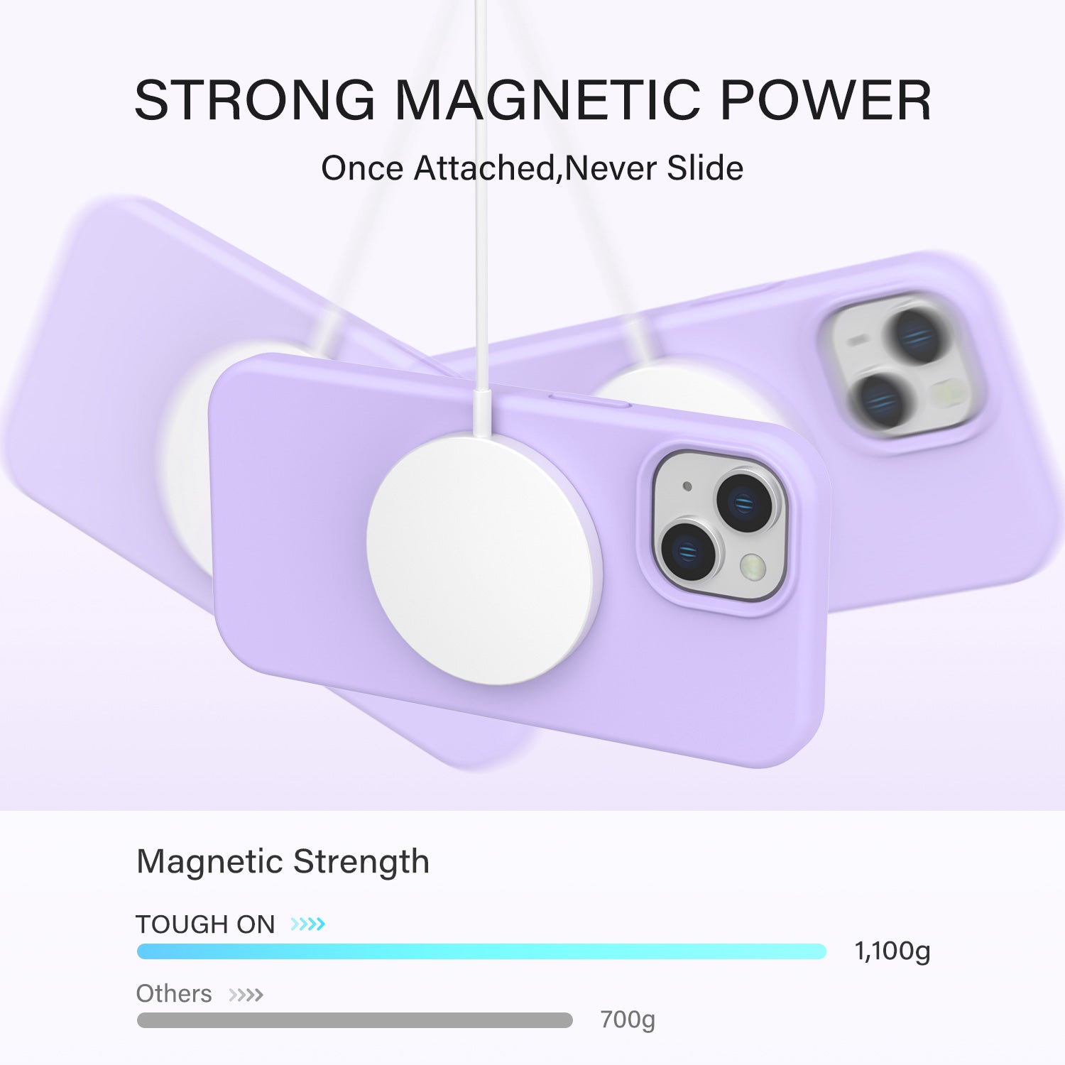 Tough On iPhone 15 Strong Liquid Silicone Case with Magsafe