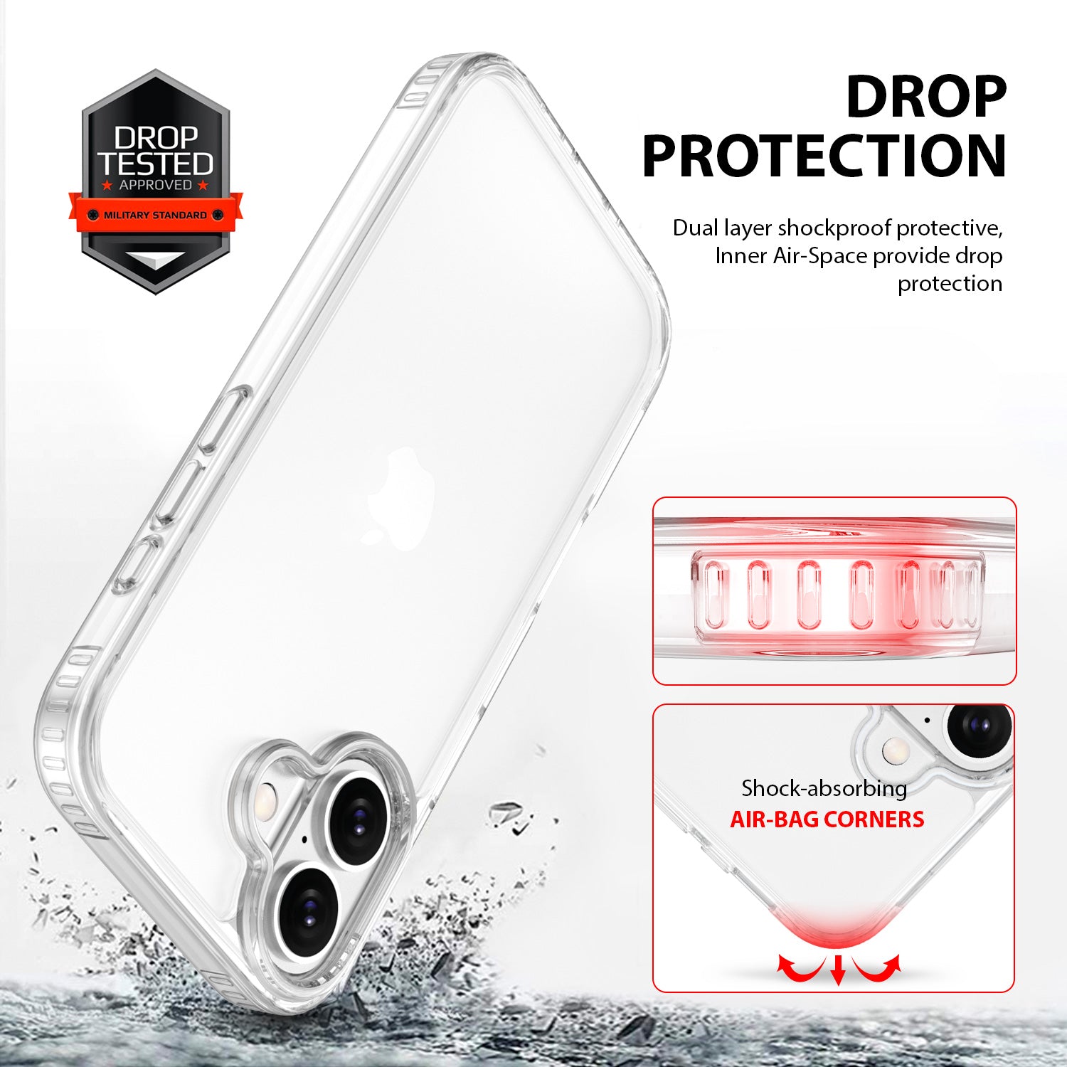 Tough On iPhone 16 Plus Case Clear Air