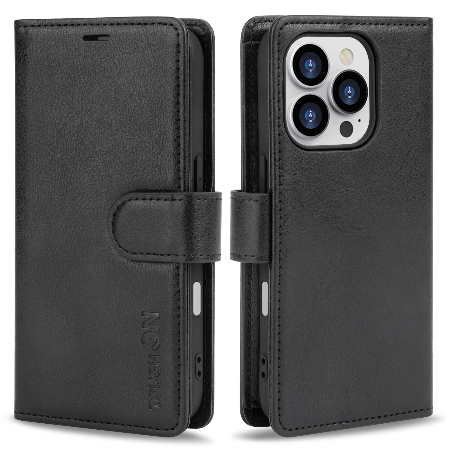 Tough On iPhone 16 Pro Flip Wallet Leather Case