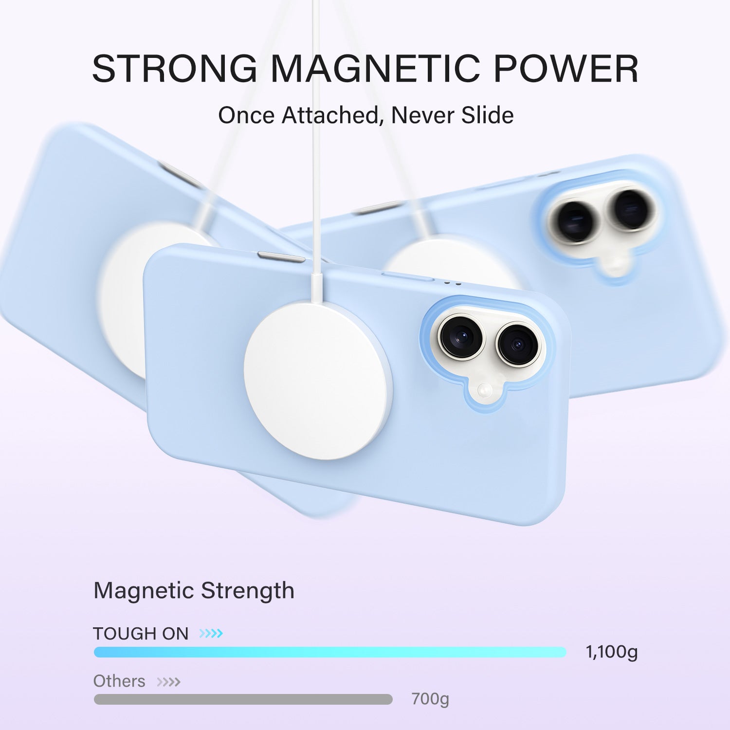 Tough On iPhone 16 Strong Liquid Silicone Case with Magsafe