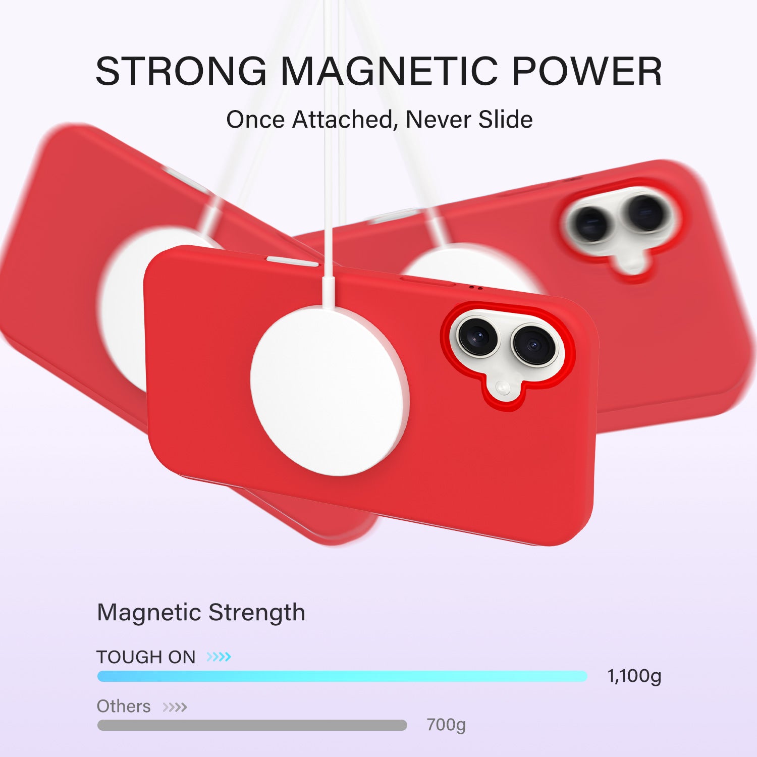 Tough On iPhone 16 Strong Liquid Silicone Case with Magsafe