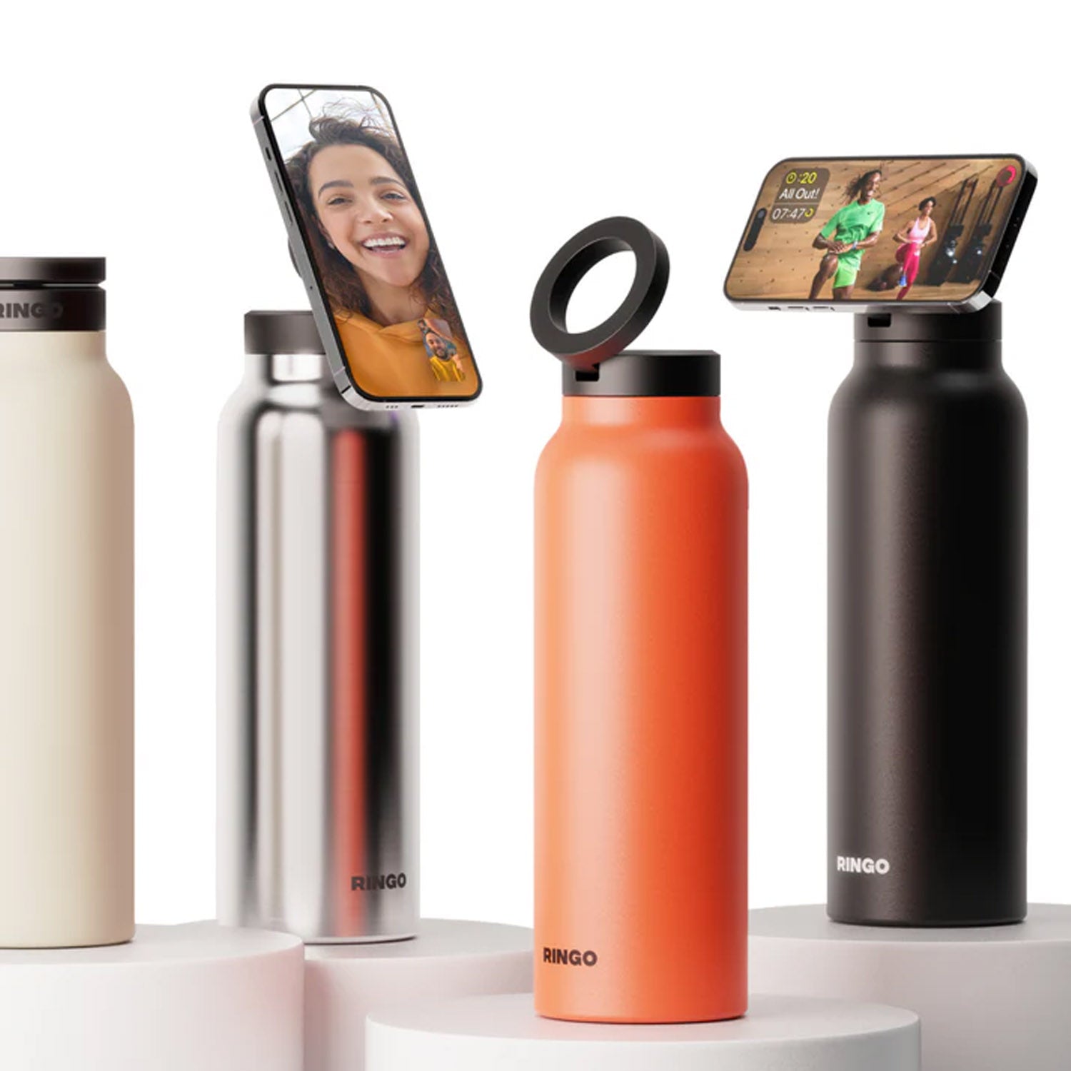 Ringo Water Bottle with Magnetic Phone Mount