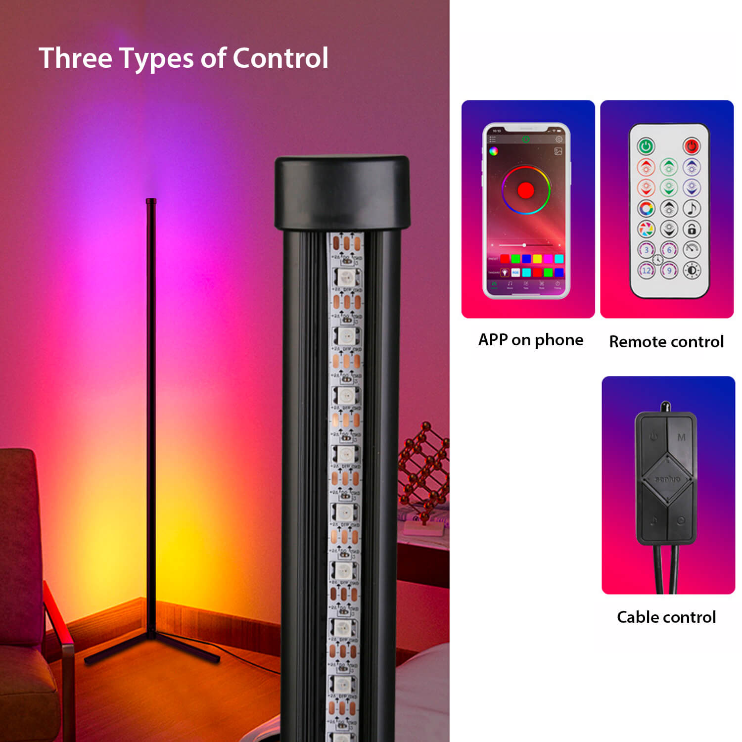 Led light deals remote on phone