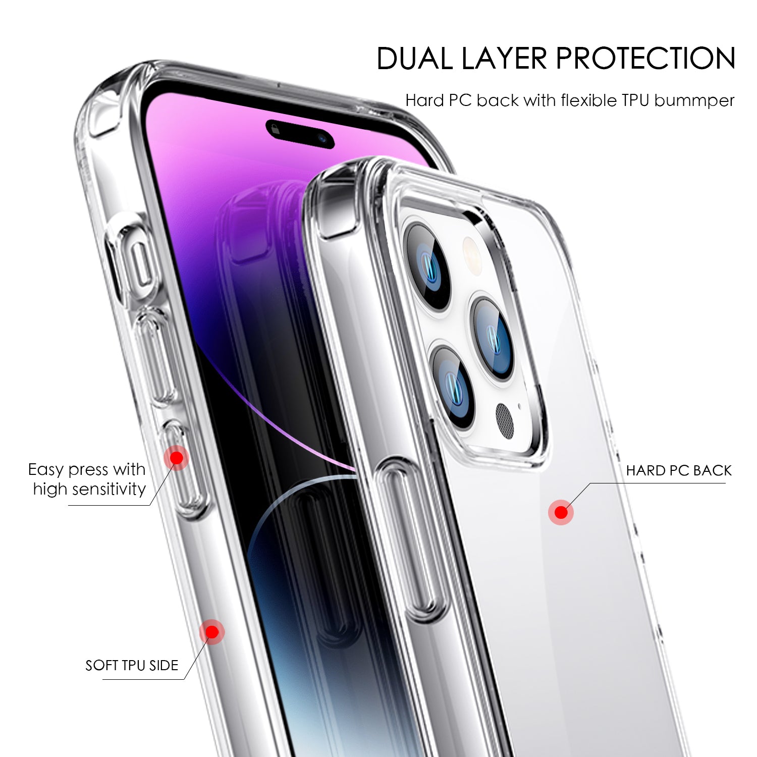 Tough On iPhone 14 Pro Case Clear Air