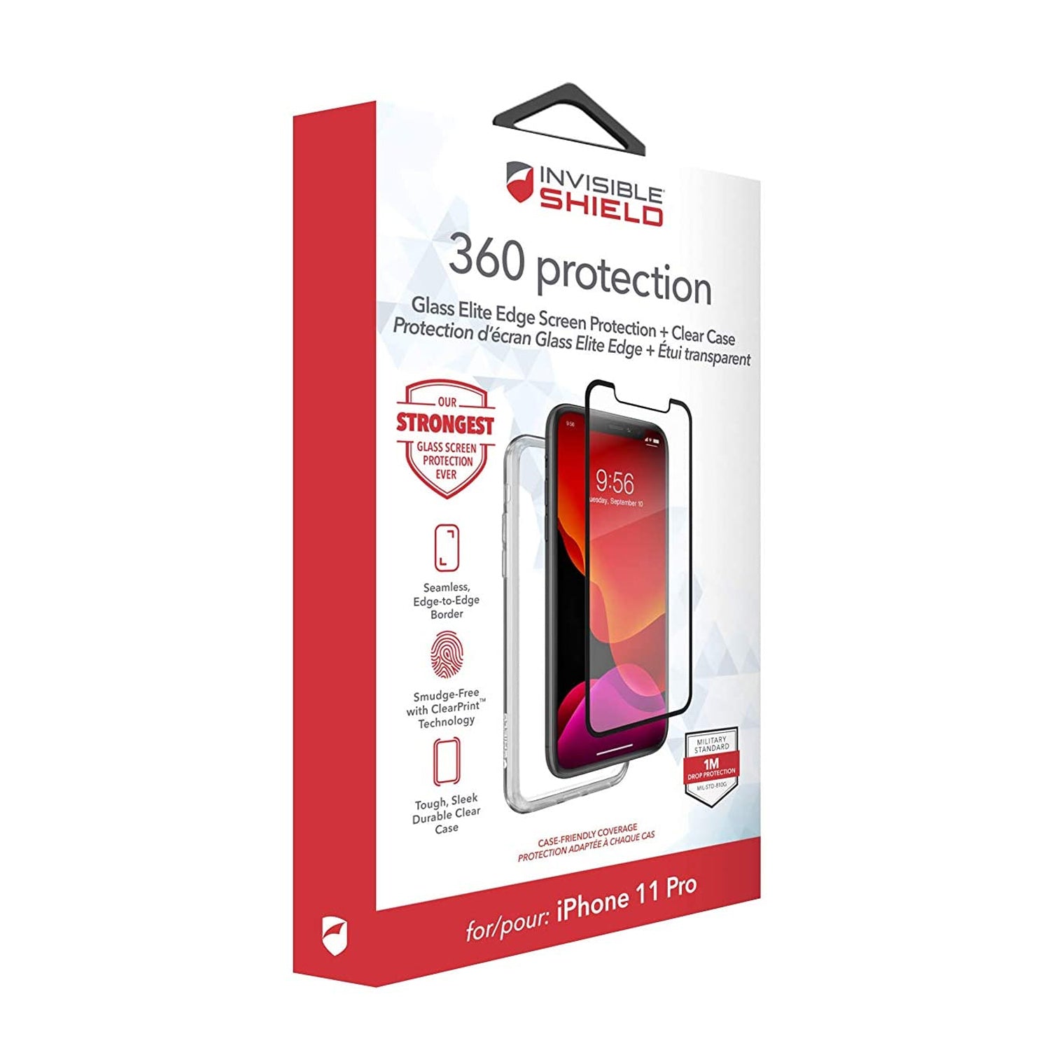 ZAGG InvisibleShield iPhone 11 Pro 360 Protection Case + Glass Elite E